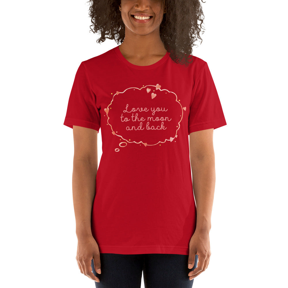 Love You To The Moon And Back Short-sleeve T-Shirt - Bella Aster
