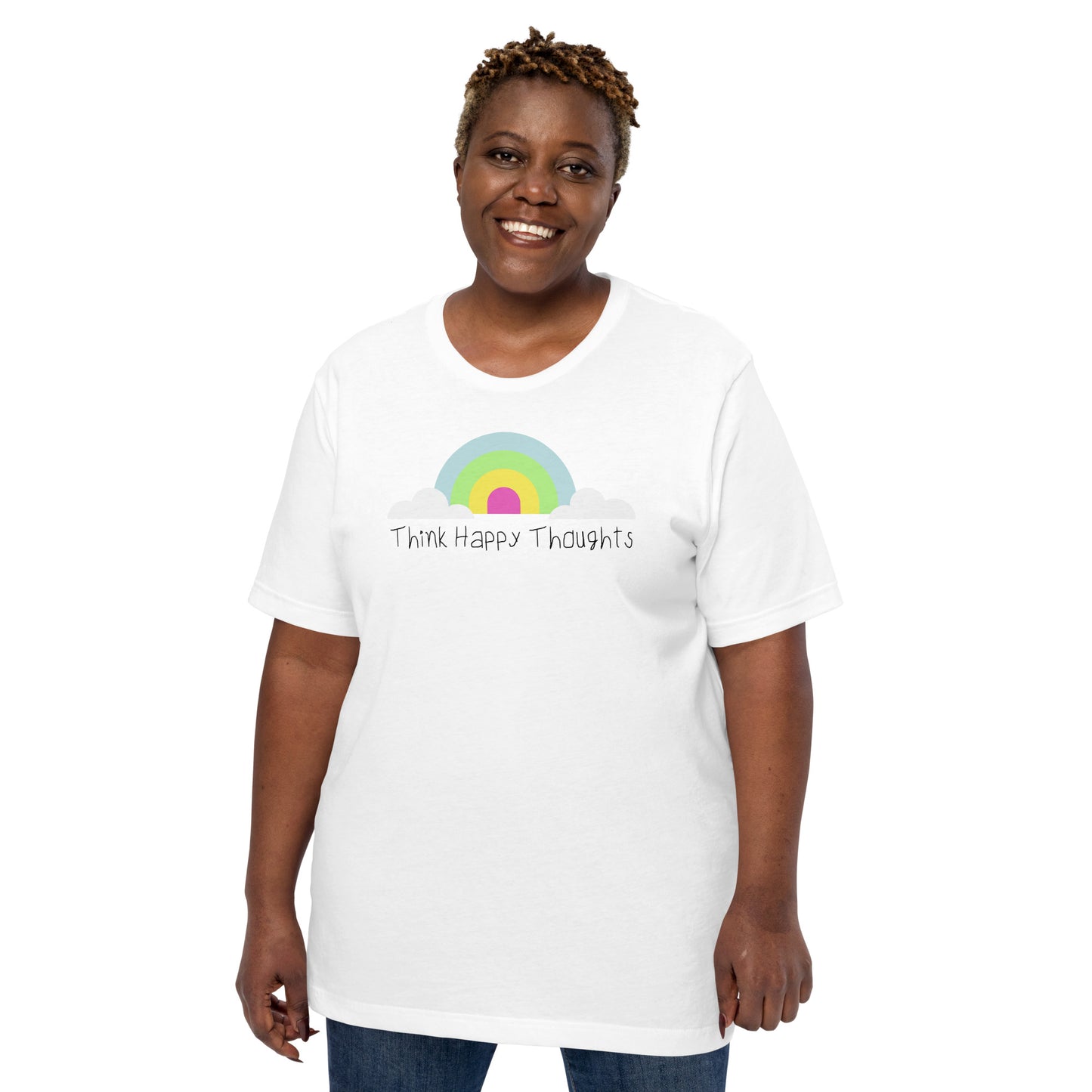 Think Happy Thoughts Short-Sleeve Women's T-Shirt