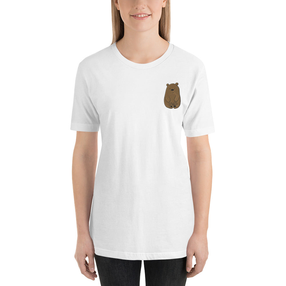 Embroidered Bear Unisex T-Shirt