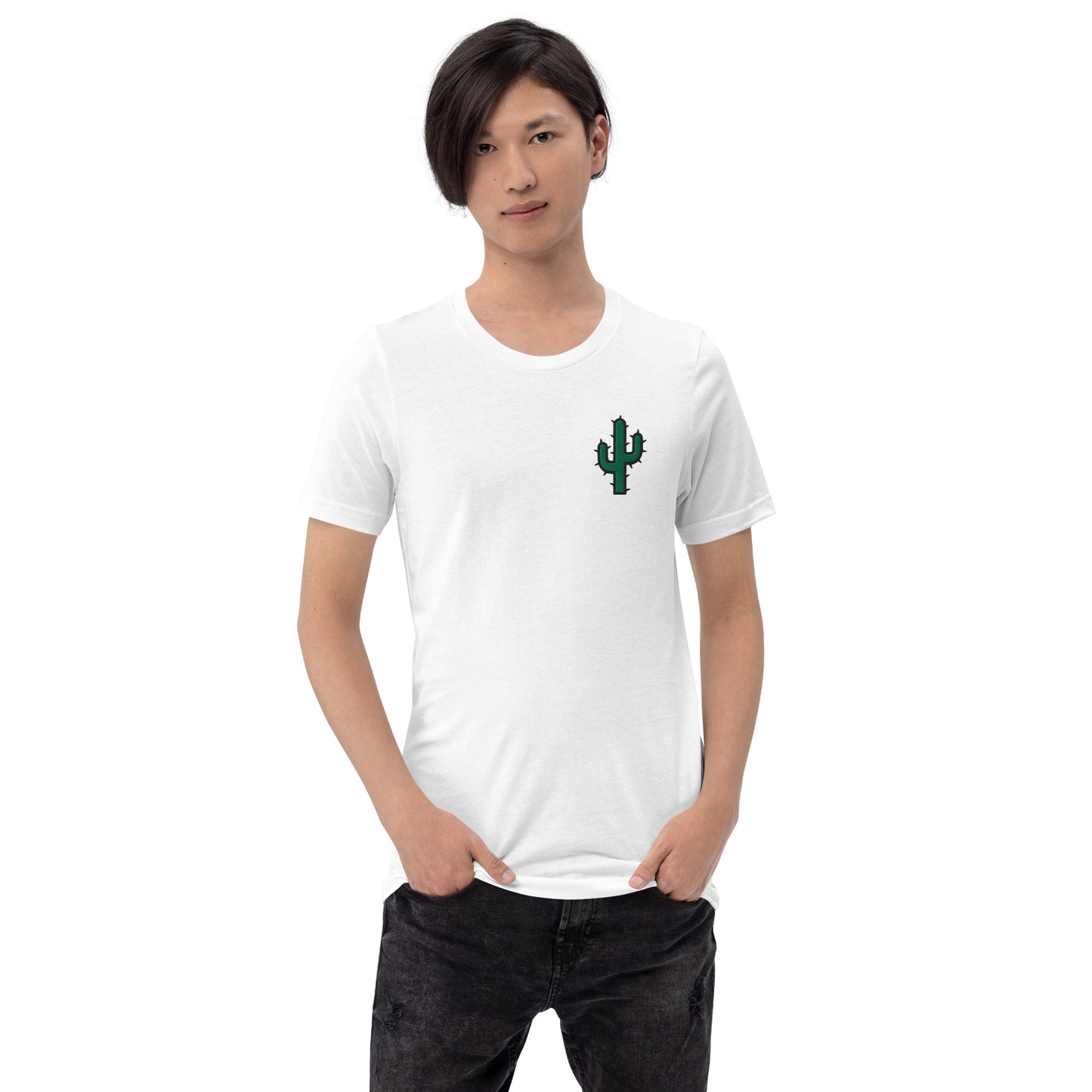 Embroidered Cactus Unisex T-Shirt