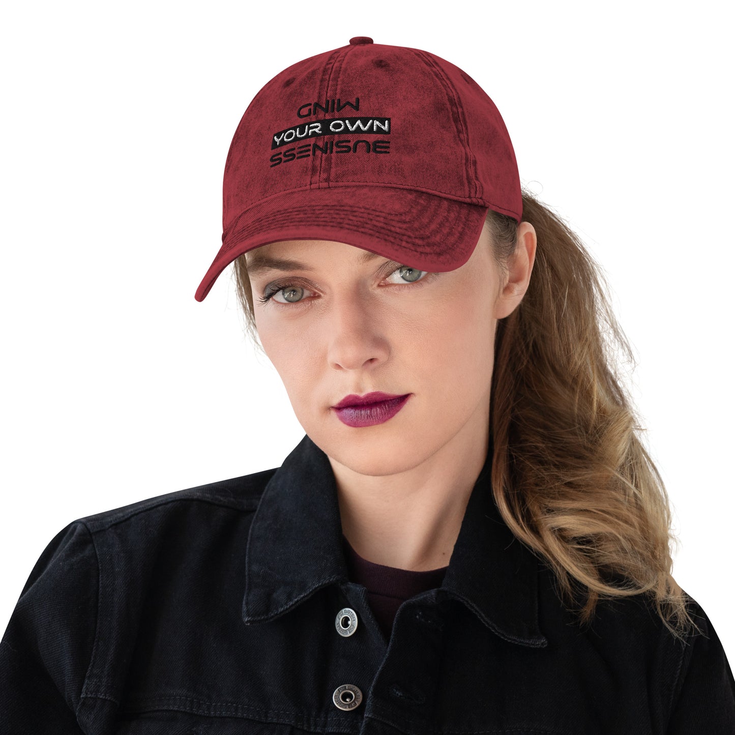 Mind Your Own Business Vintage Cotton Twill Cap