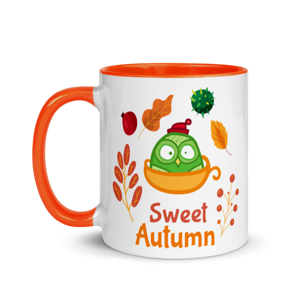 Sweet Autumn Ceramic Mug with Color Inside
