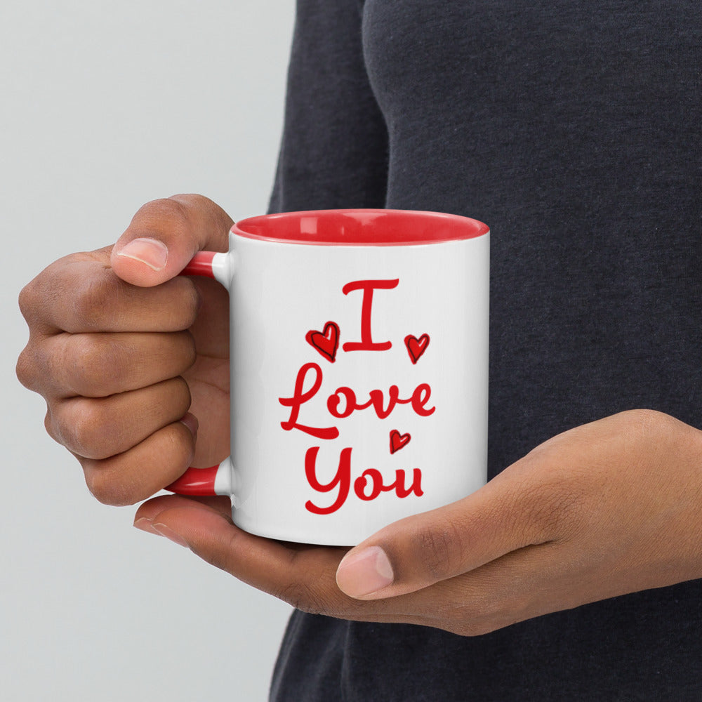 I Love You Kitty Mug with Color Inside