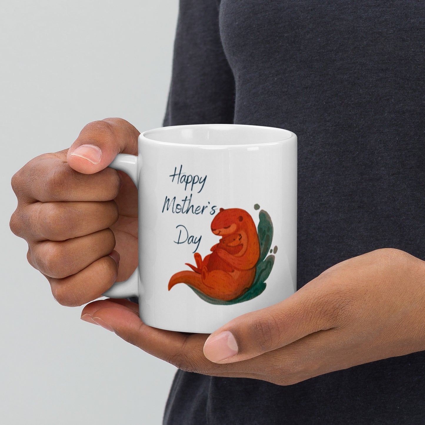 Home is Wherever Mom is White Glossy Mug