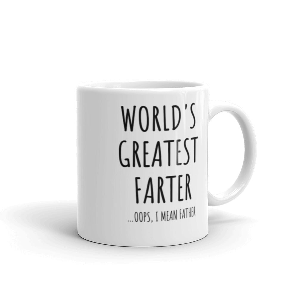 World's Greatest Farter Funny White Glossy Mug