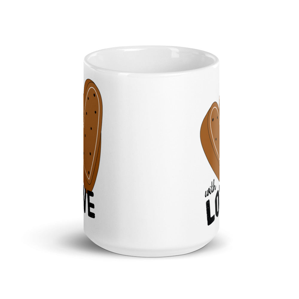 With Love White Glossy Mug