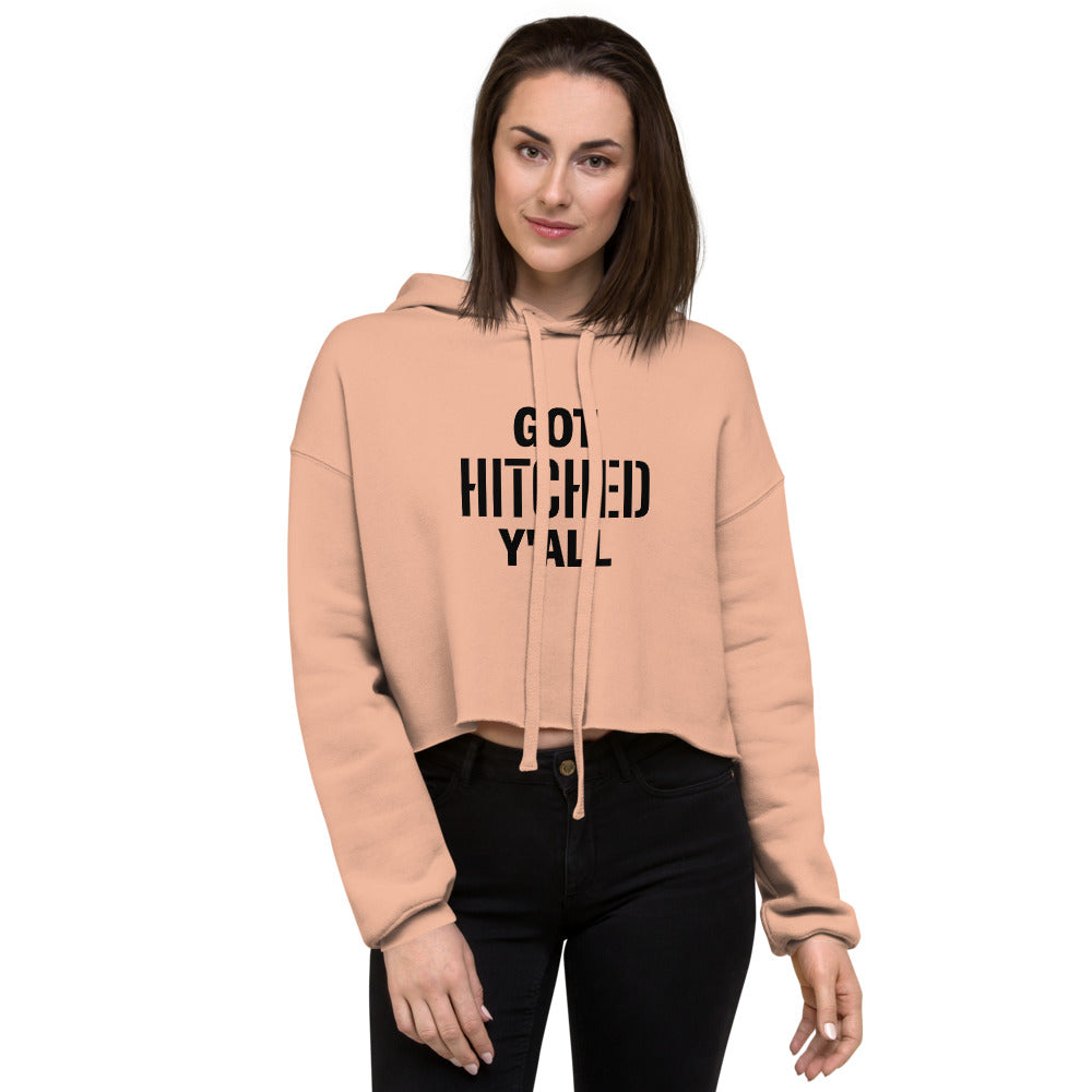 Got Hitched Crop Hoodie