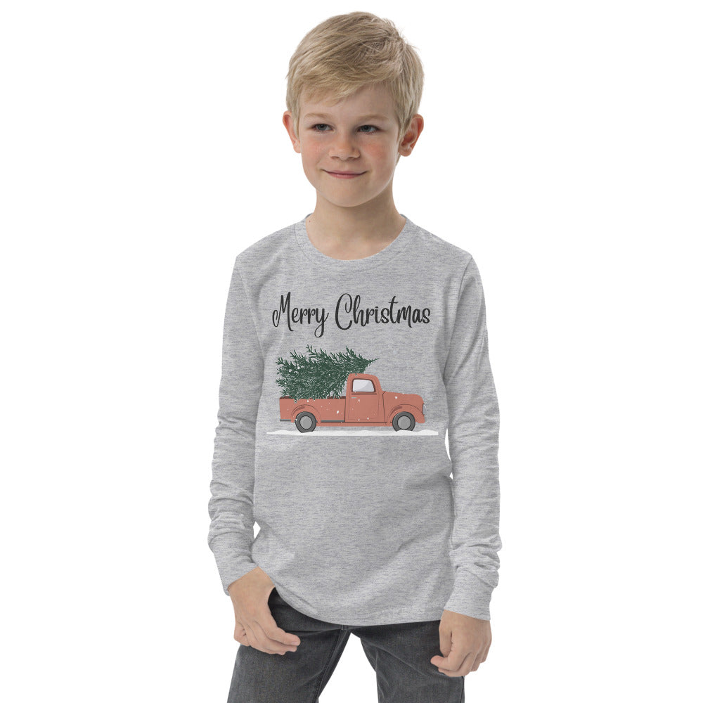 Merry Christmas Youth Long Sleeve Tee