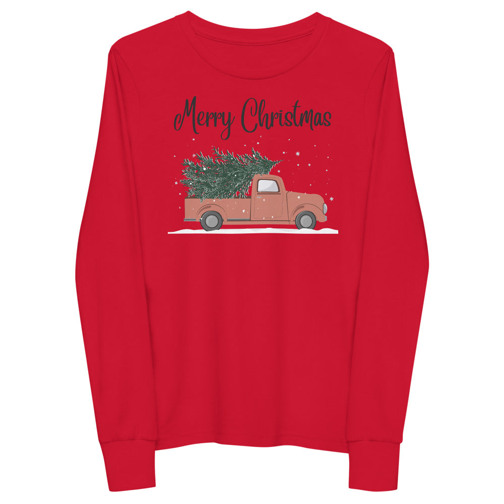 Merry Christmas Youth Long Sleeve Tee