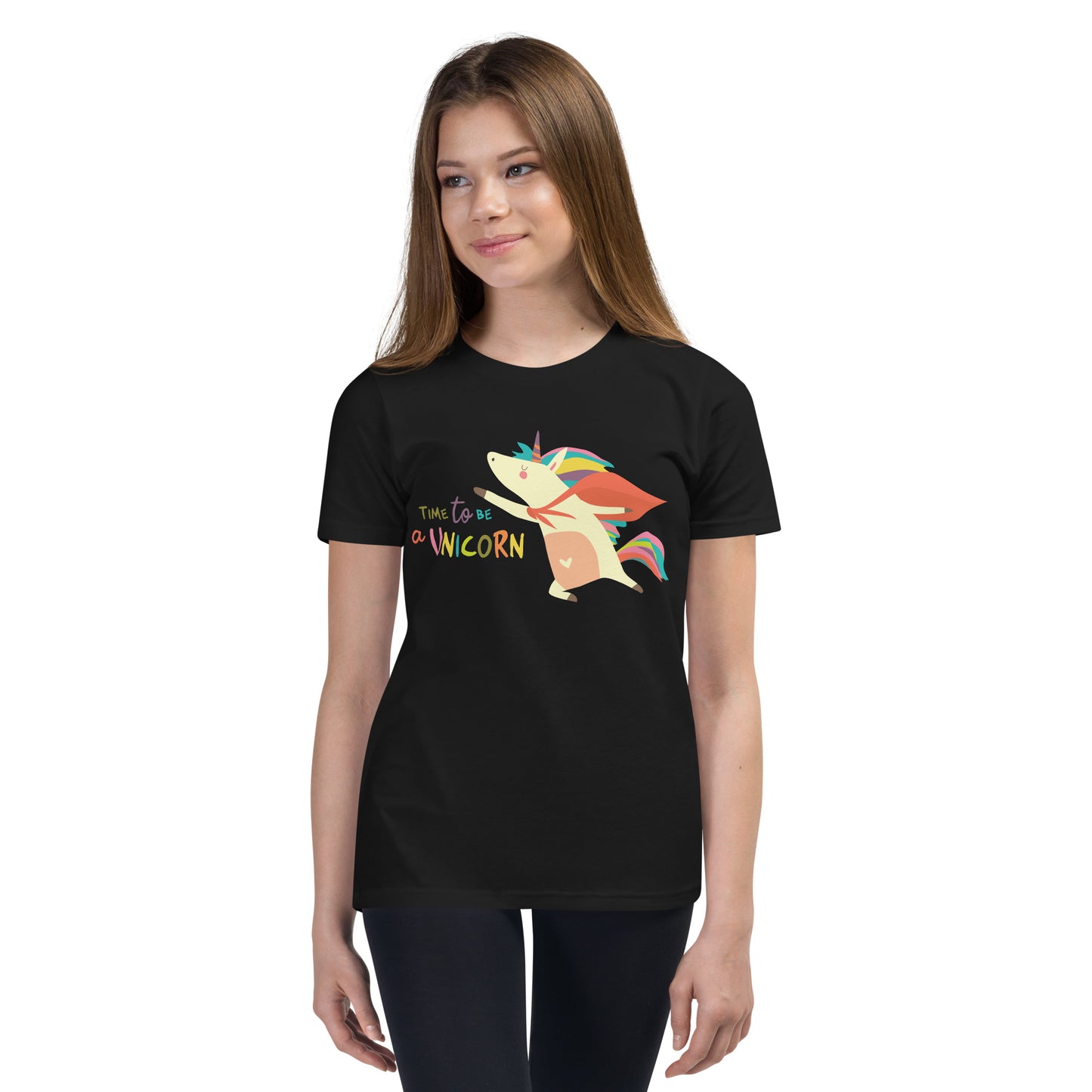 Time To Be A Unicorn Girl's Short Sleeve T-Shirt