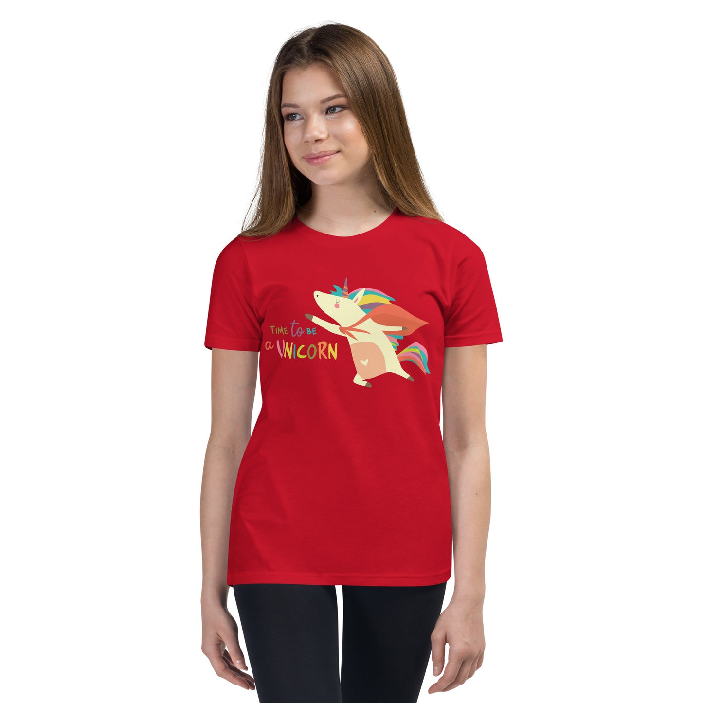 Time To Be A Unicorn Girl's Short Sleeve T-Shirt