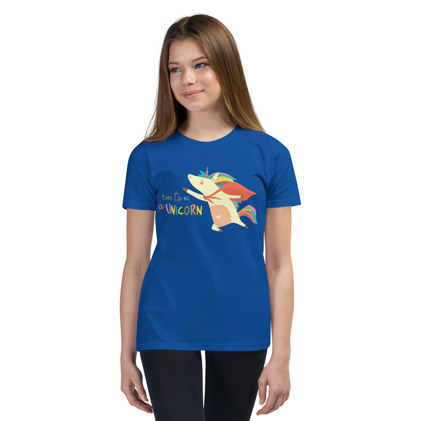 Time To Be A Unicorn Girl's Short Sleeve T-Shirt