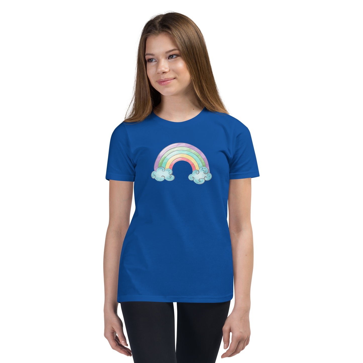 Happy Rainbow Girl's Short Sleeve T-Shirt