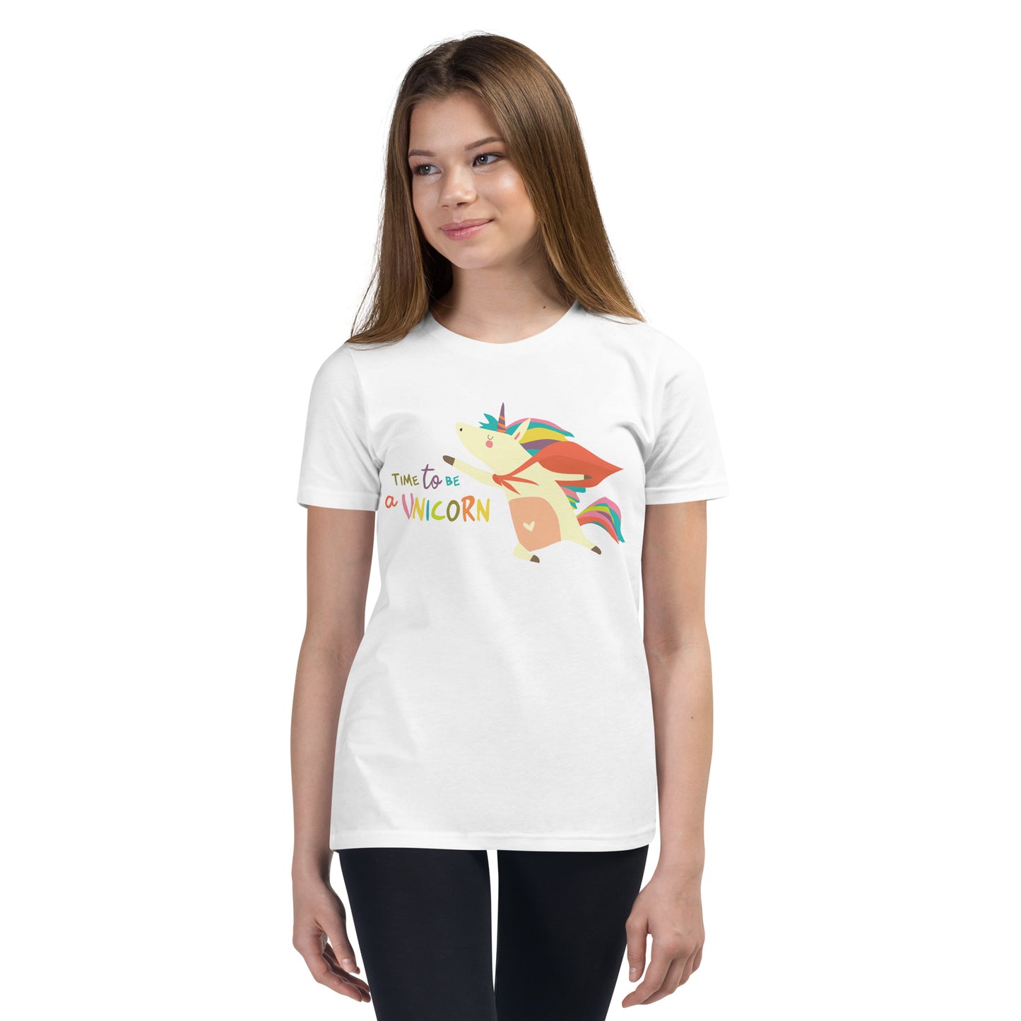 Time To Be A Unicorn Girl's Short Sleeve T-Shirt