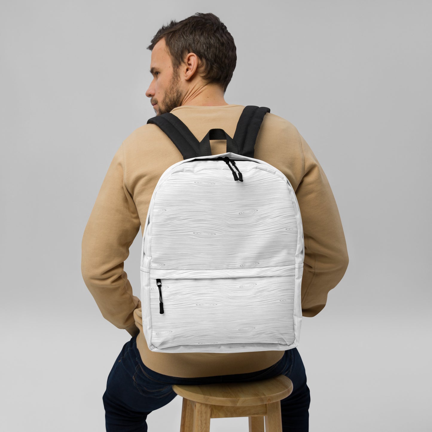 Wood Pattern Backpack