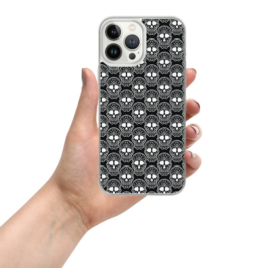 Black and White Skulls iPhone Case
