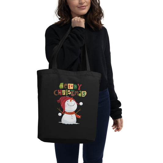 Snowman Christmas Eco Tote Bag