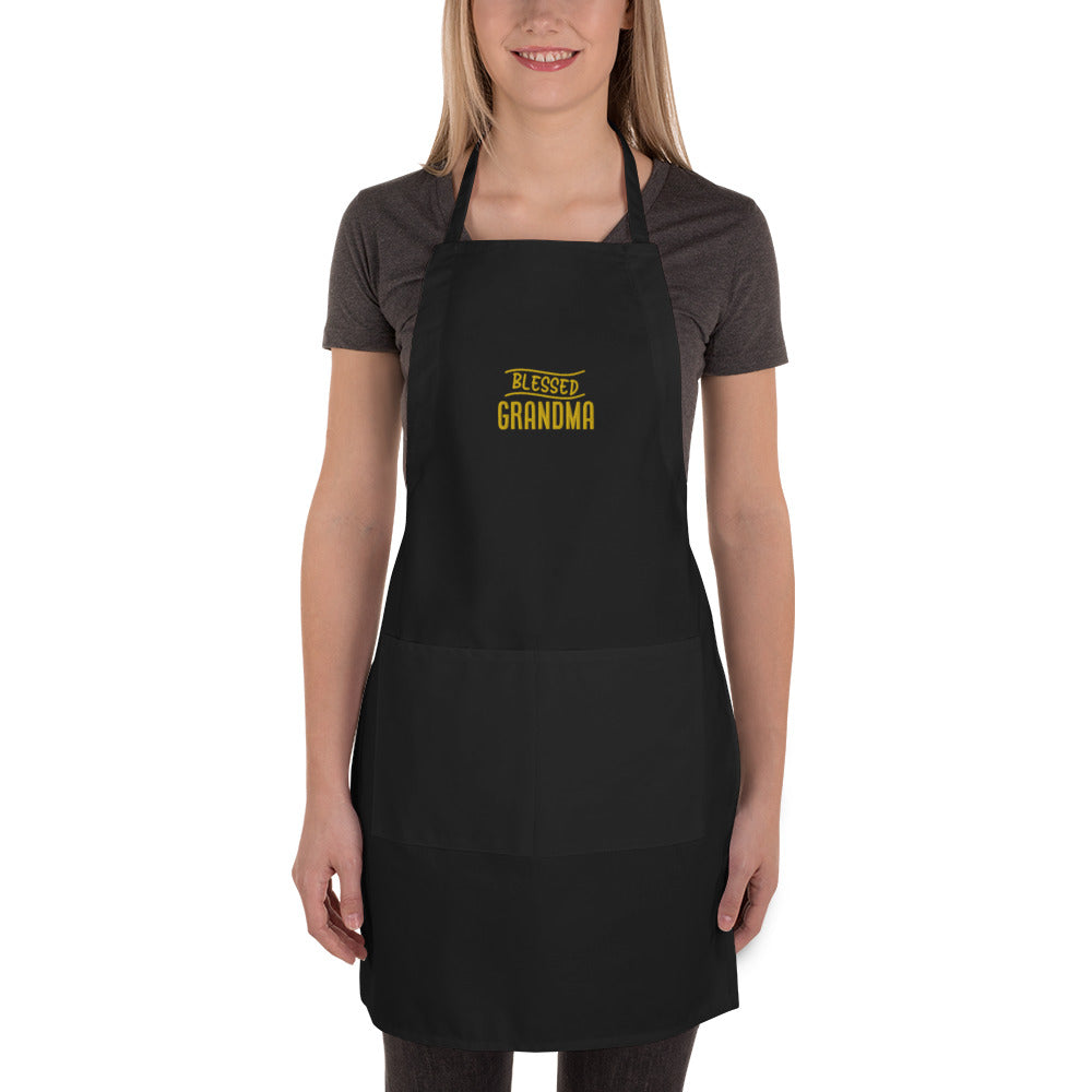 Blessed Grandma Embroidered Apron