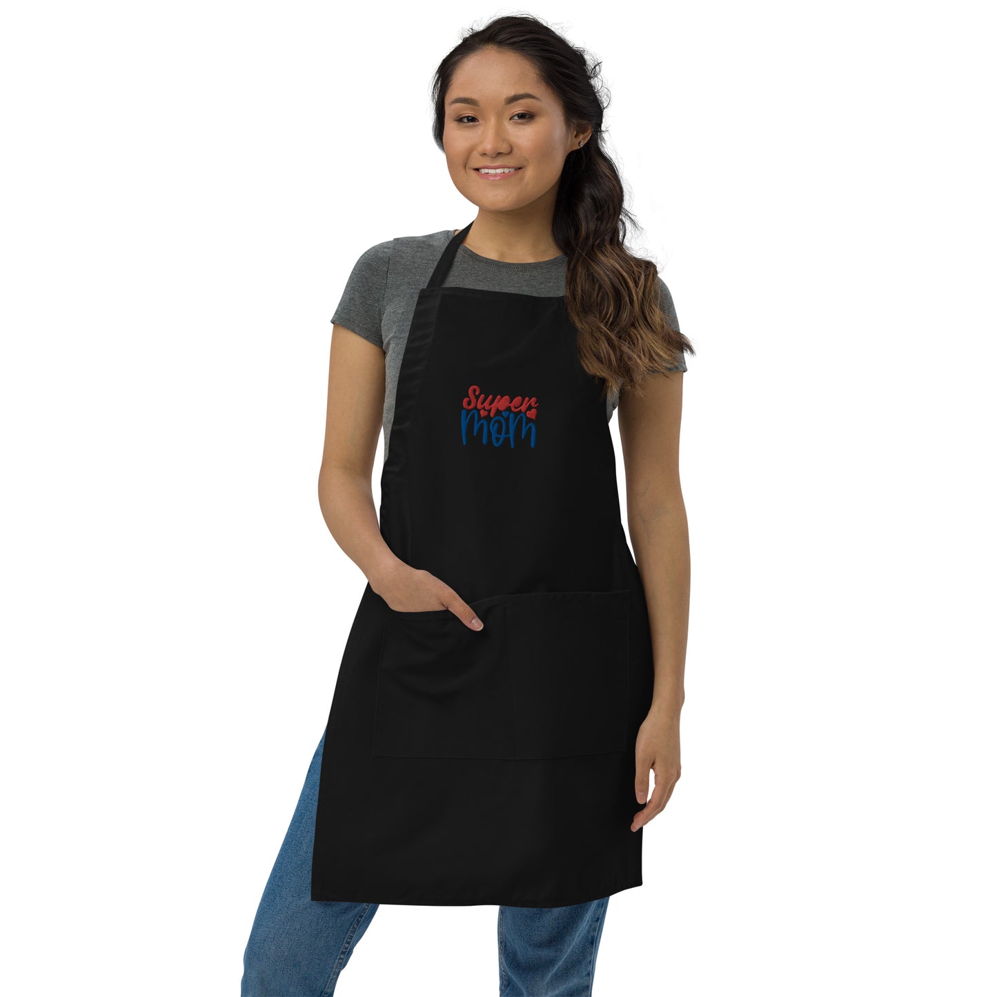 Super Mom Embroidered Apron