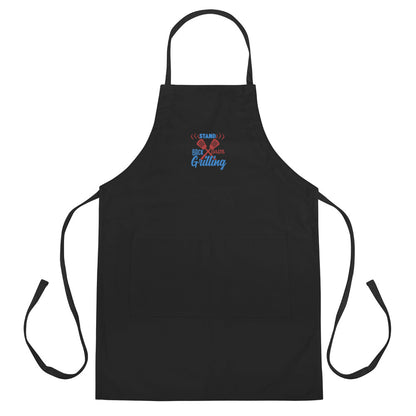 Stand Back Dad's Grilling Embroidered Apron