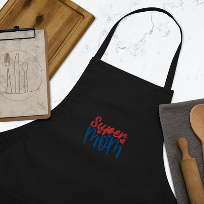 Super Mom Embroidered Apron