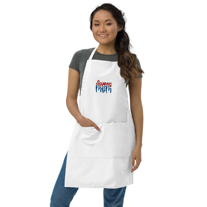 Super Mom Embroidered Apron