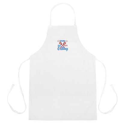 Stand Back Dad's Grilling Embroidered Apron