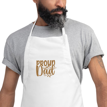 Proud Dad Embroidered Apron