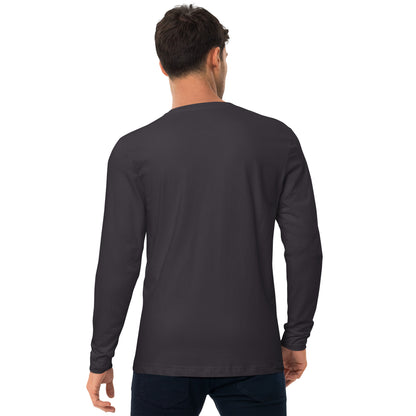 Artistic Long Sleeve Fitted Crew Neck Tee
