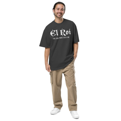 El Roi The God Who Sees Me Oversized Faded T-Shirt