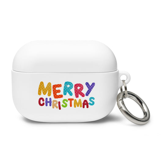 Merry Christmas Rubber Case for AirPods®