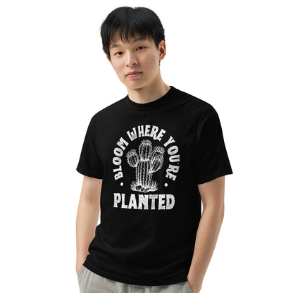 Bloom Where You're Planted Unisex Garment-dyed Heavyweight T-Shirt