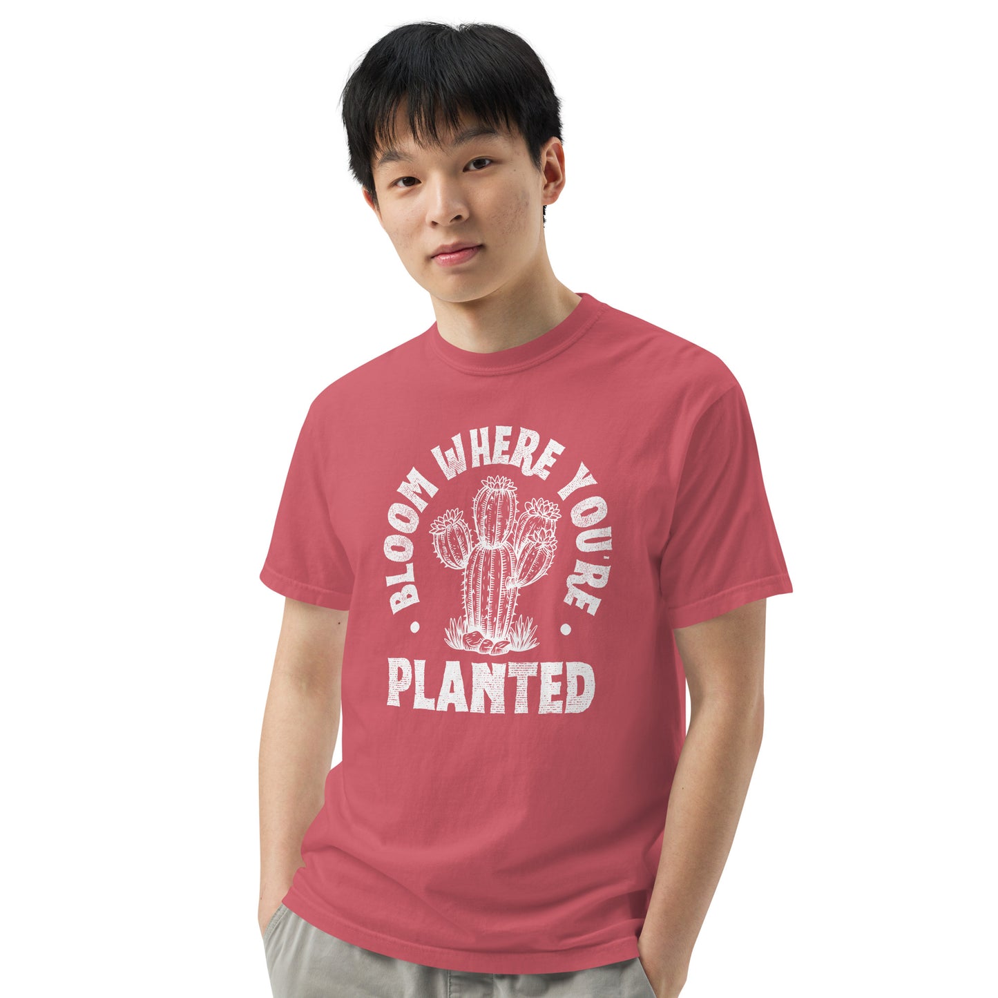 Bloom Where You're Planted Unisex Garment-dyed Heavyweight T-Shirt