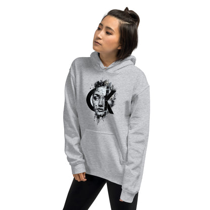 OK OK Print Graphic Hooded  Sweatshirt