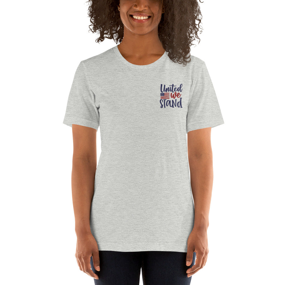 United We Stand Embroidered Unisex T-Shirt
