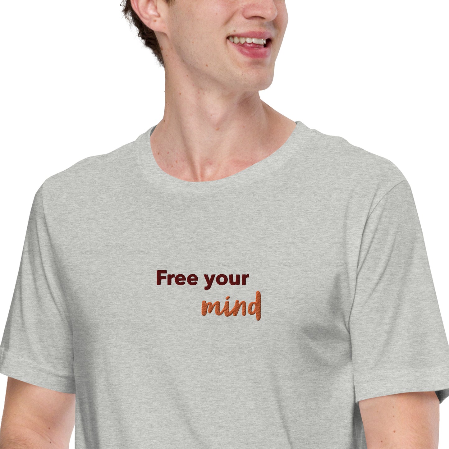 Free Your Mind Embroidered Unisex T-Shirt