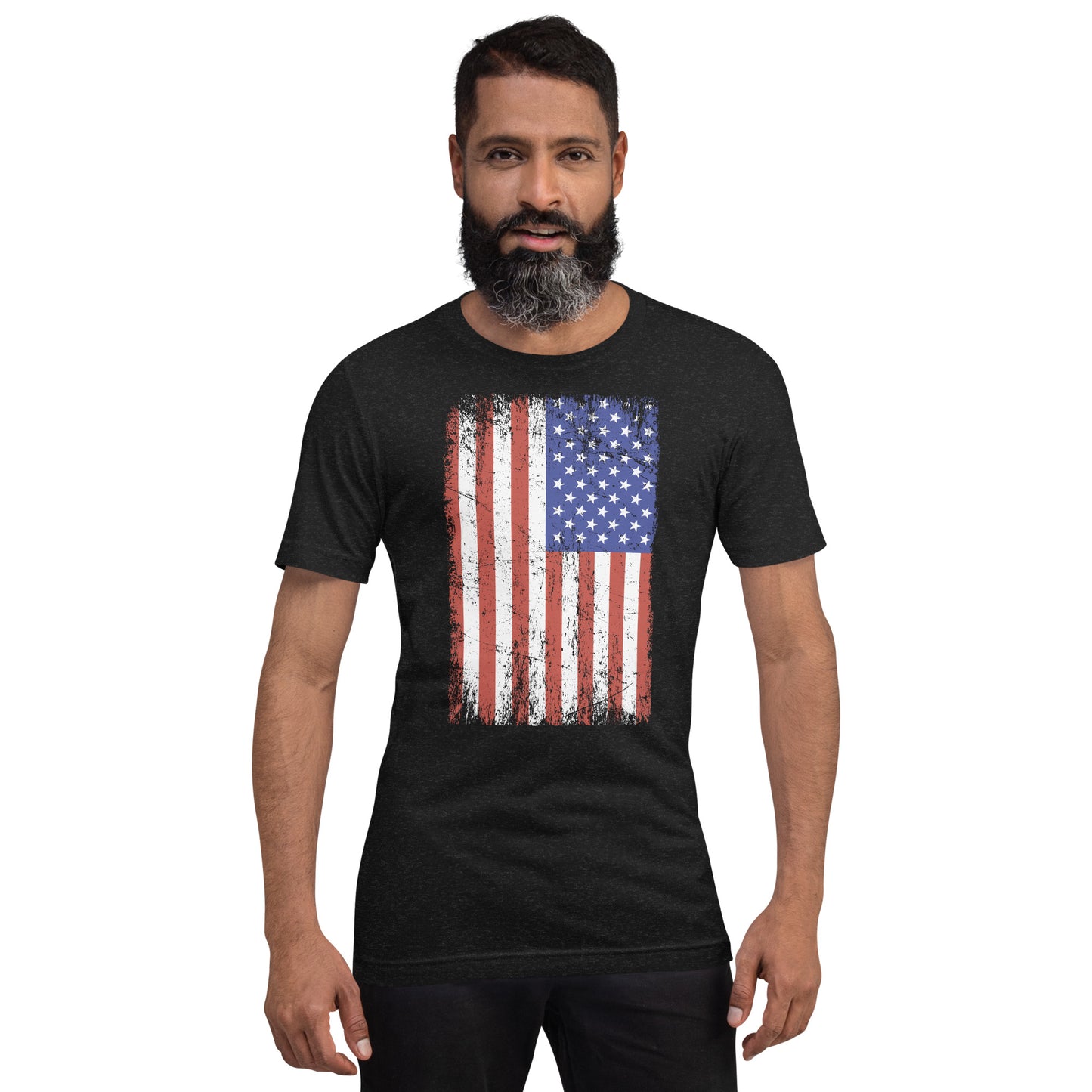 Distressed American Flag Graphic T-Shirt