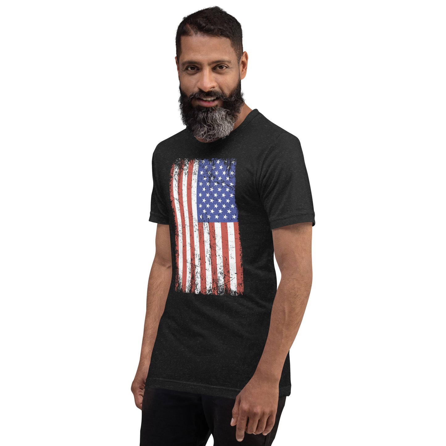 Distressed American Flag Graphic T-Shirt