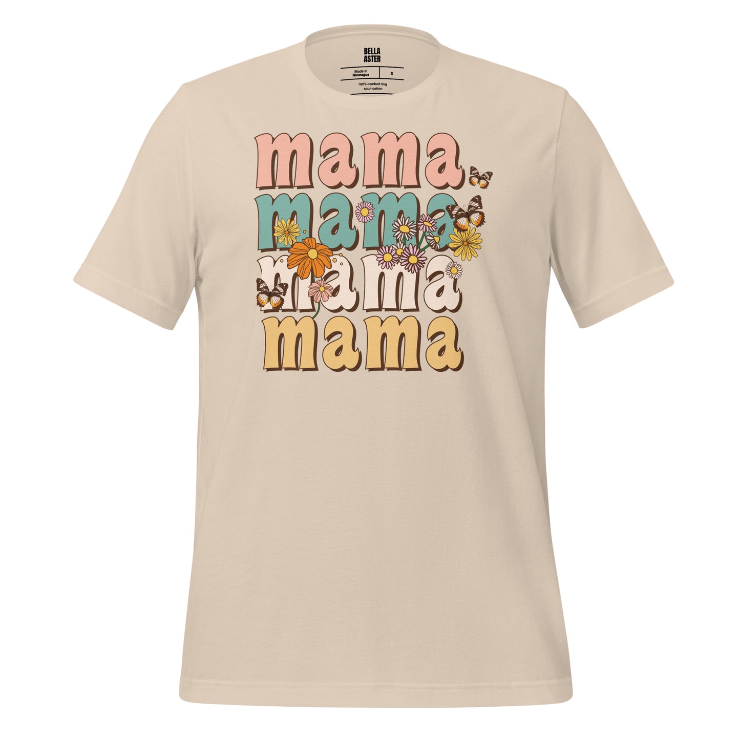 Mama, Flowers and Butterflies T-Shirt