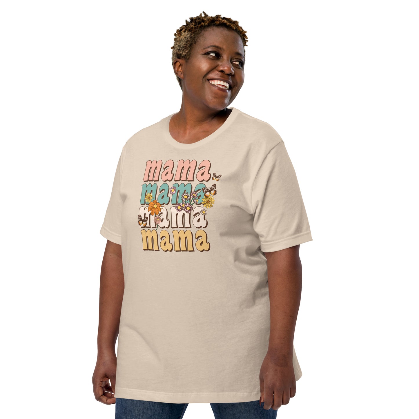 Mama, Flowers and Butterflies T-Shirt