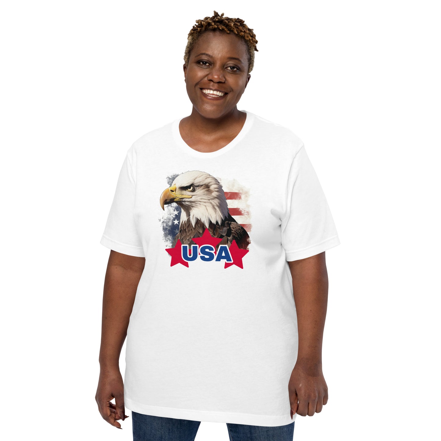 Bald Eagle USA Unisex T-Shirt - 4th if July