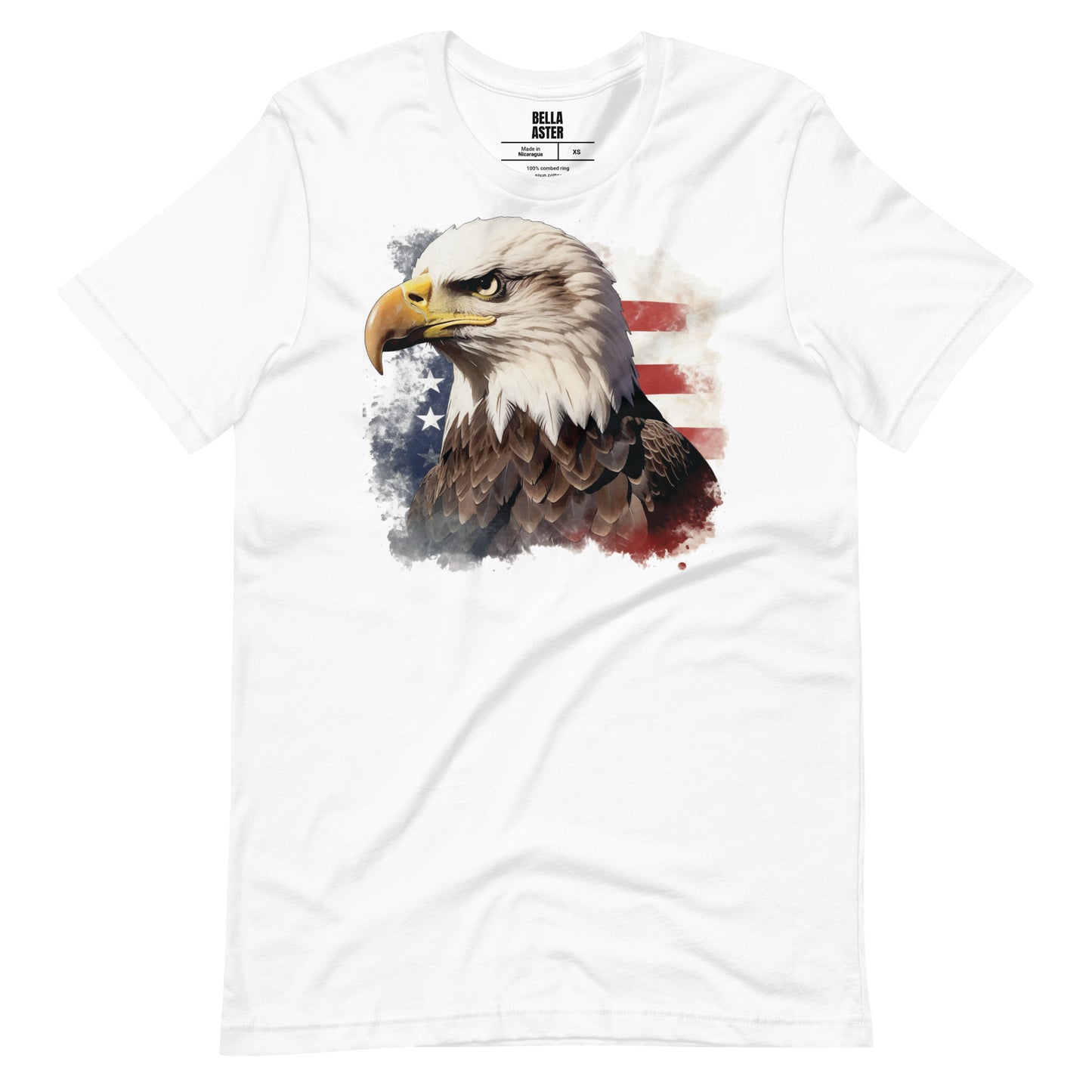4th of July American Flag Bald Eagle Unisex T-Shirt