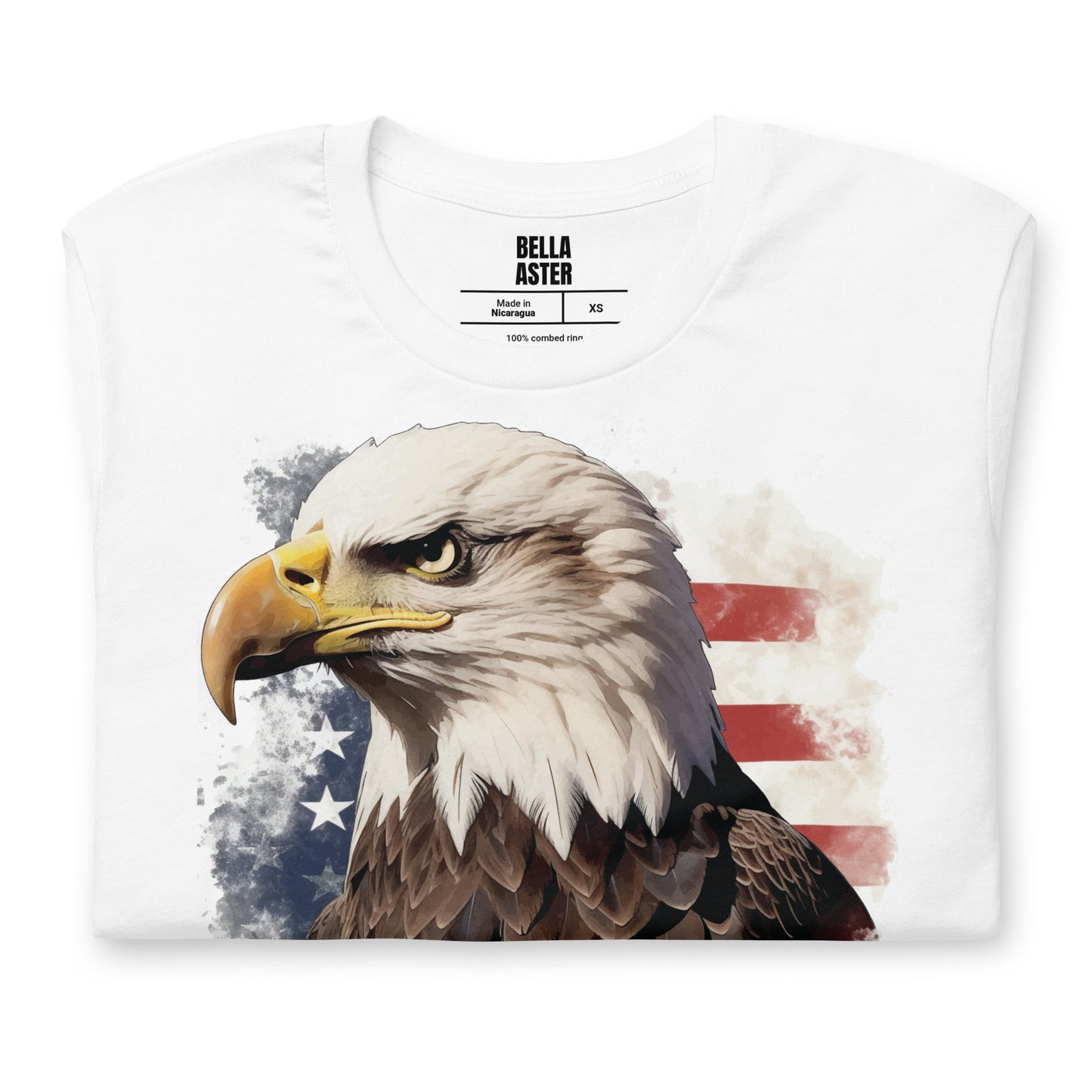 4th of July American Flag Bald Eagle Unisex T-Shirt