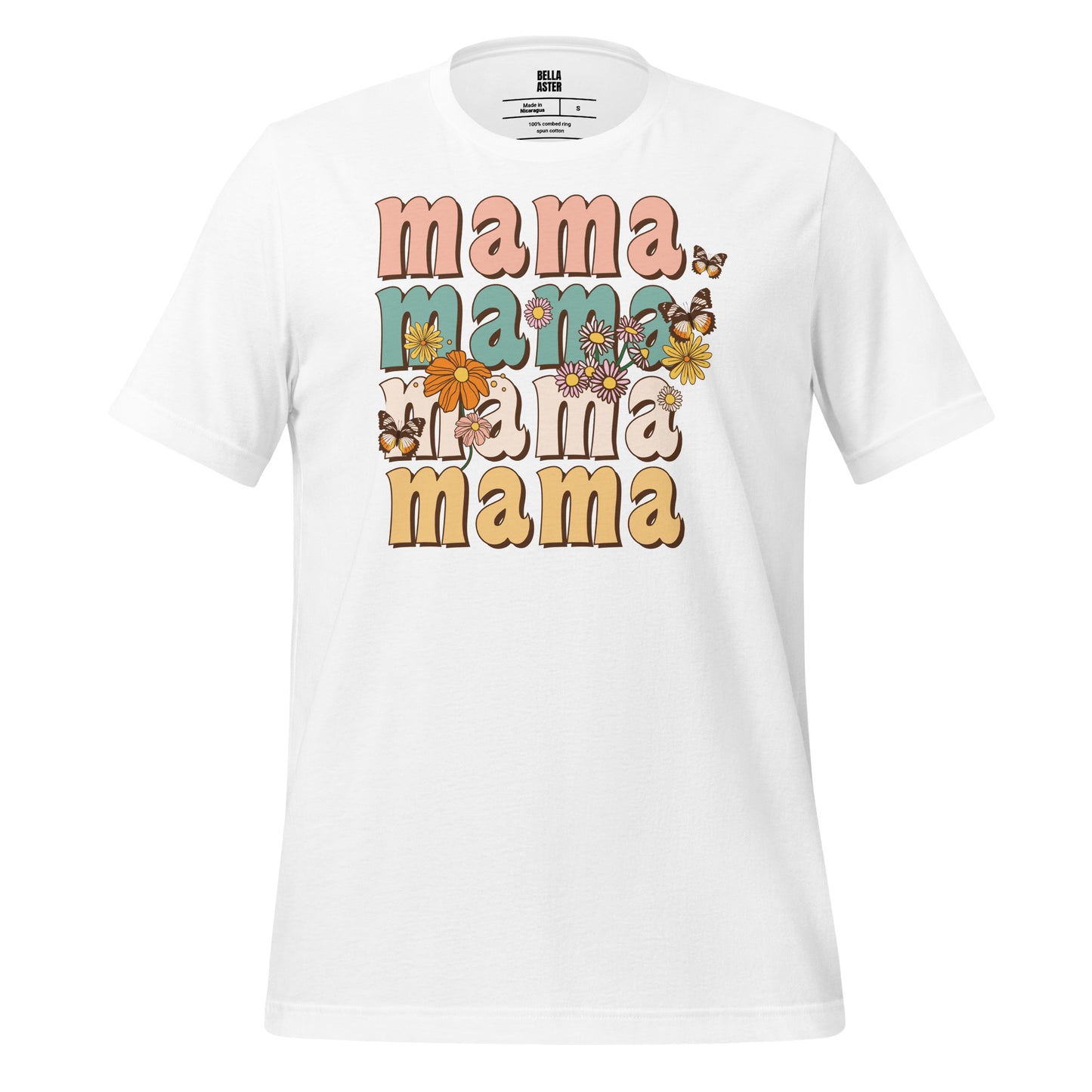 Mama, Flowers and Butterflies T-Shirt