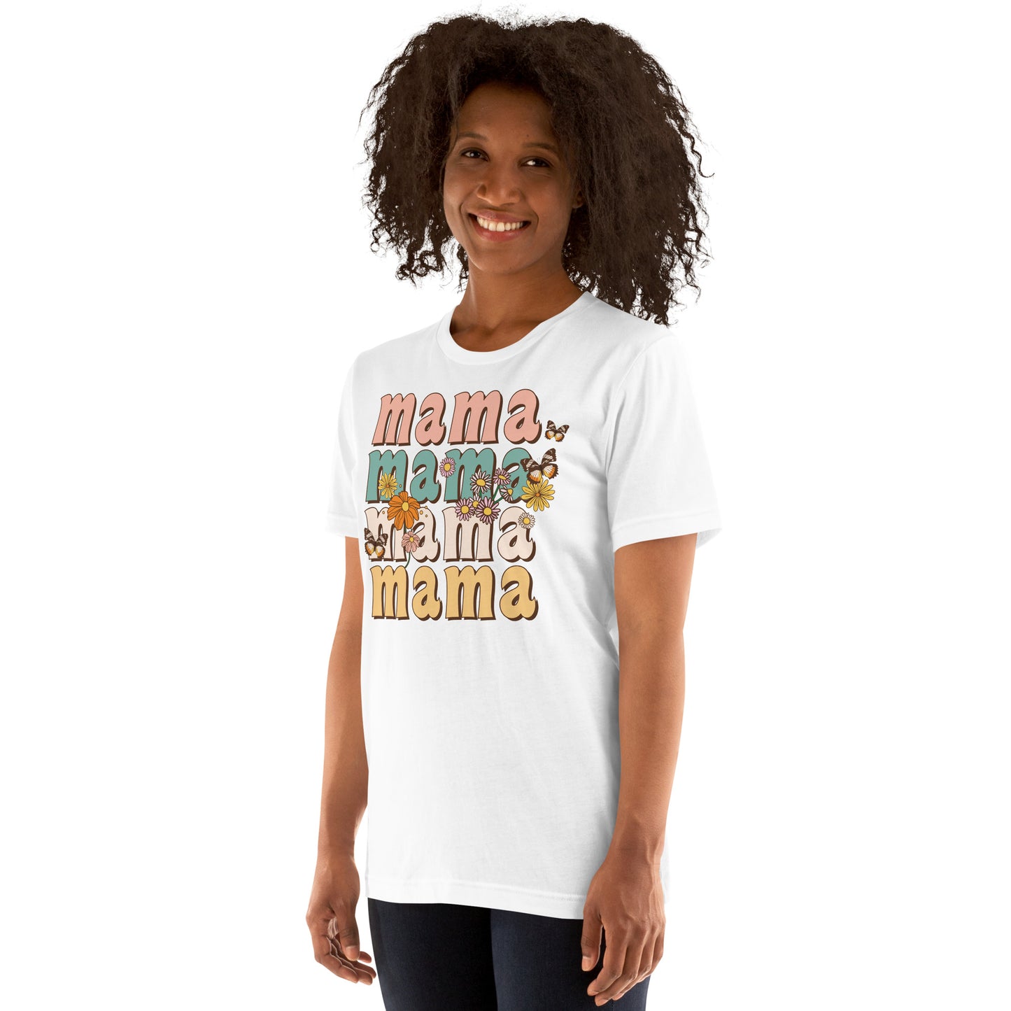 Mama, Flowers and Butterflies T-Shirt