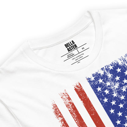 Distressed American Flag Graphic T-Shirt