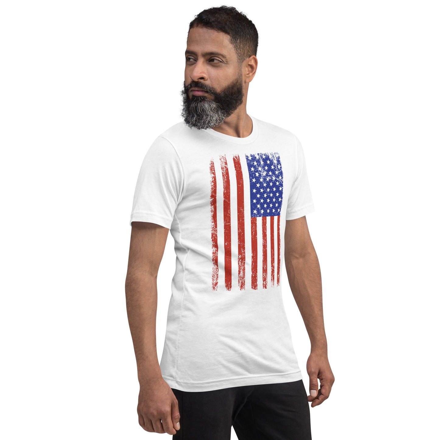 Distressed American Flag Graphic T-Shirt