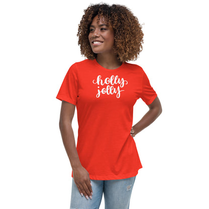 Holly Jolly Christmas Relaxed Graphic Tee