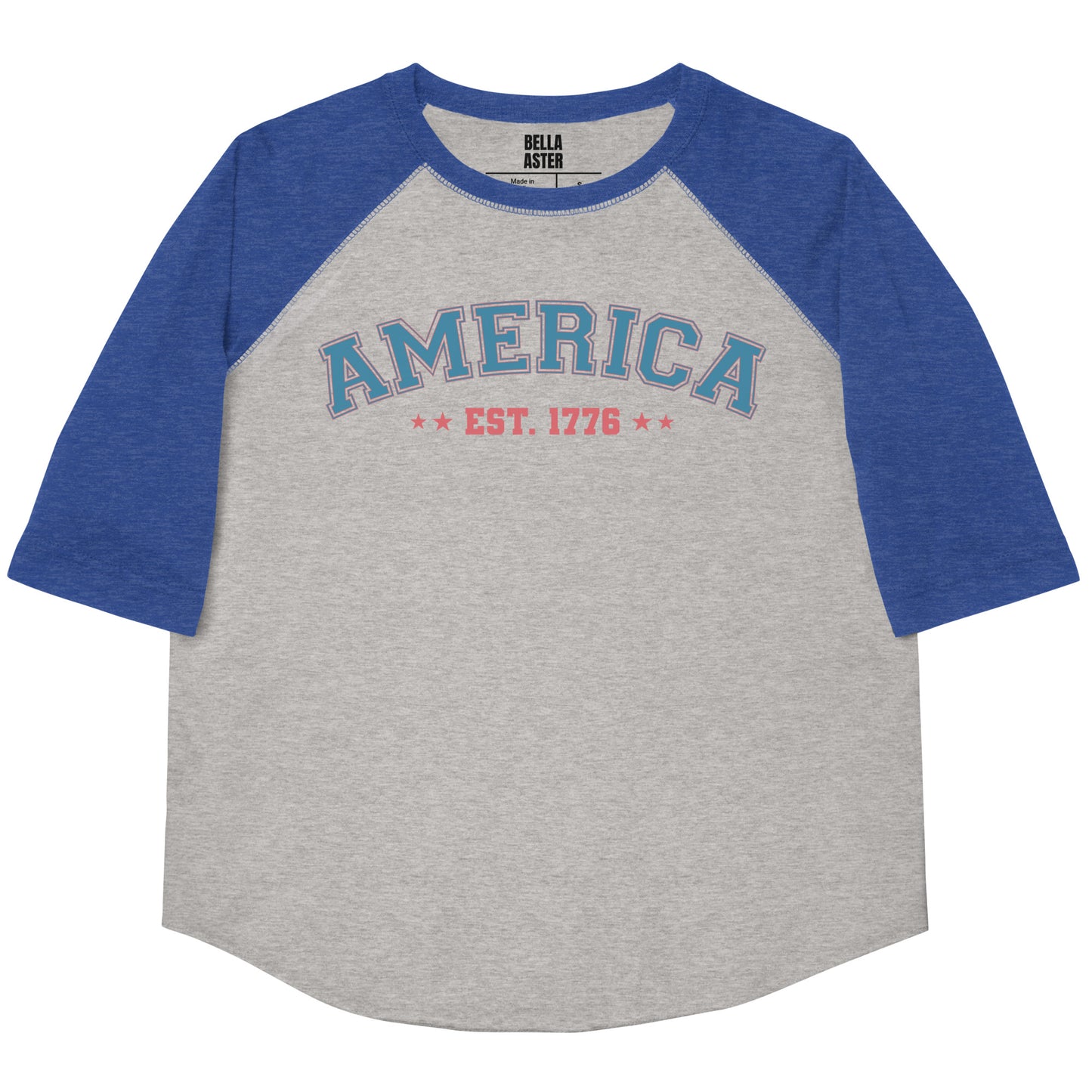 America Est. 1776 Youth Baseball Shirt