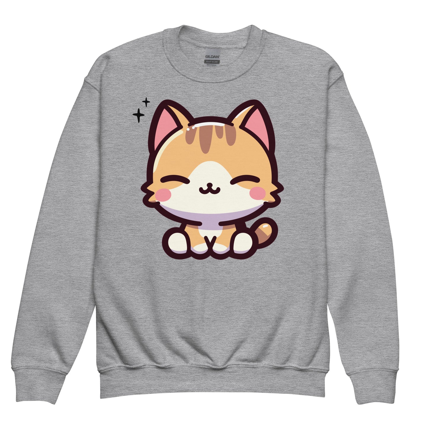 Smiling Cat Youth Crewneck Sweatshirt